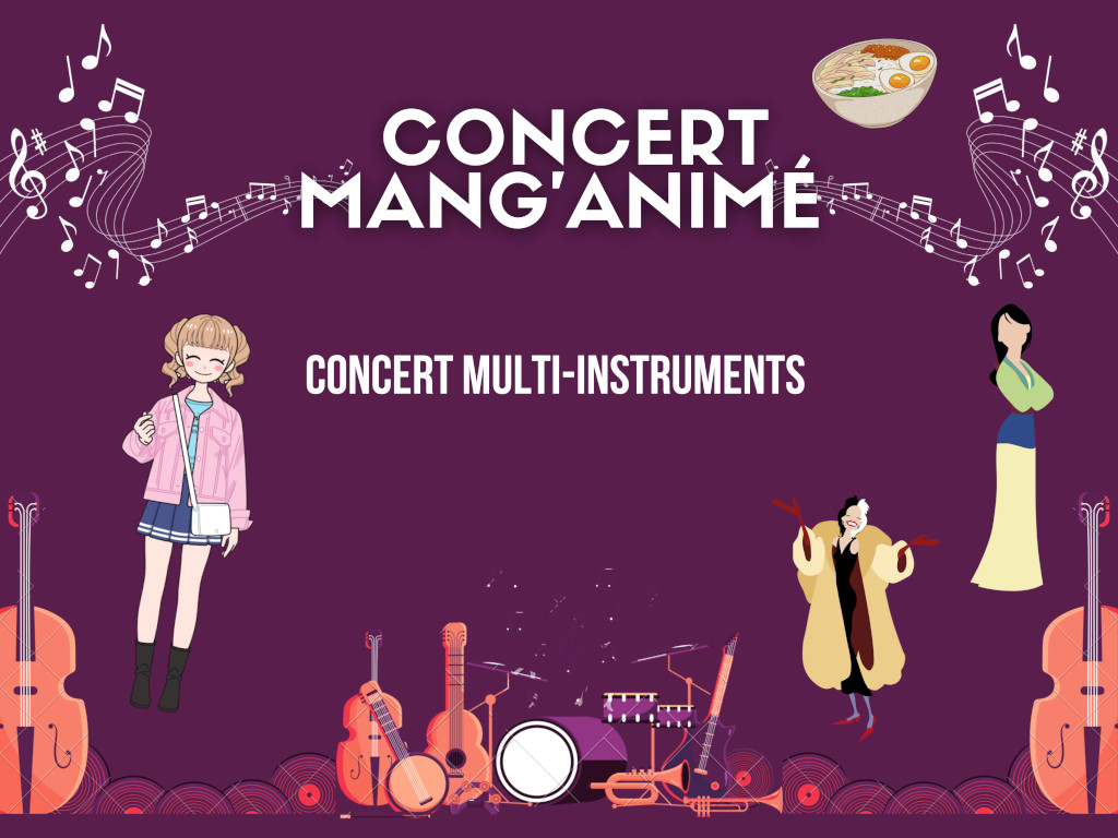 Affiche du concert Mang'animé symphonique 2024